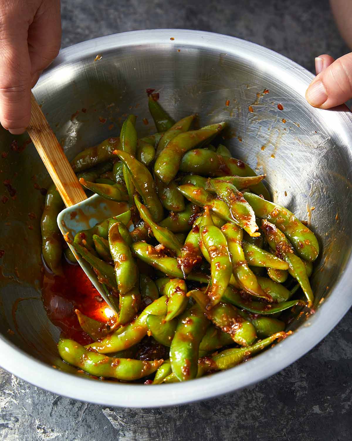 Spicy edamame